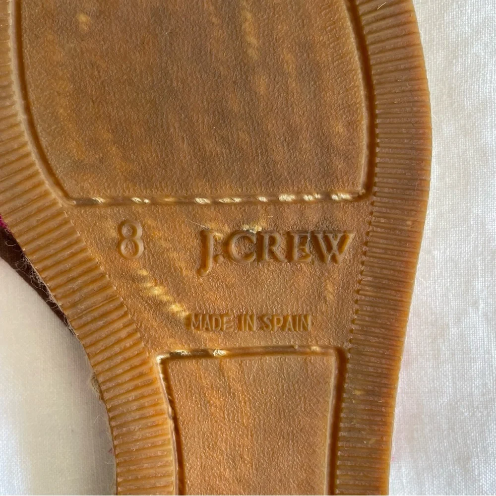 3 for $30 | J Crew Pink Palm Tree Canvas Espadrilles Mules - Picture 7 of 10